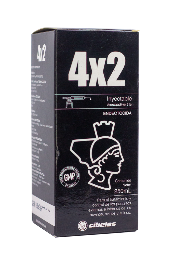 4x2 Inyectable, 250 ml.