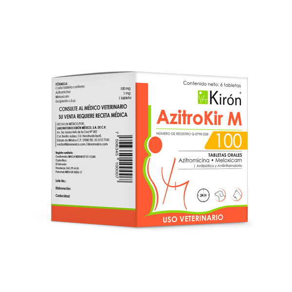 AzitroKir M 100, Caja de 6 Tabletas