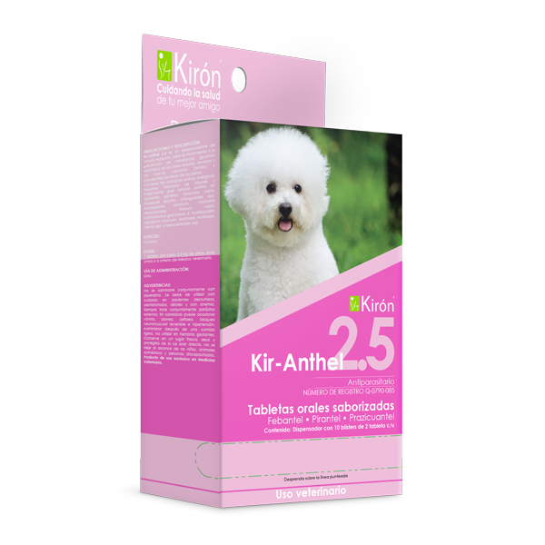 Kir-Anthel 2.5, Caja Dispensador de 10 Blisters de 2 Tabletas