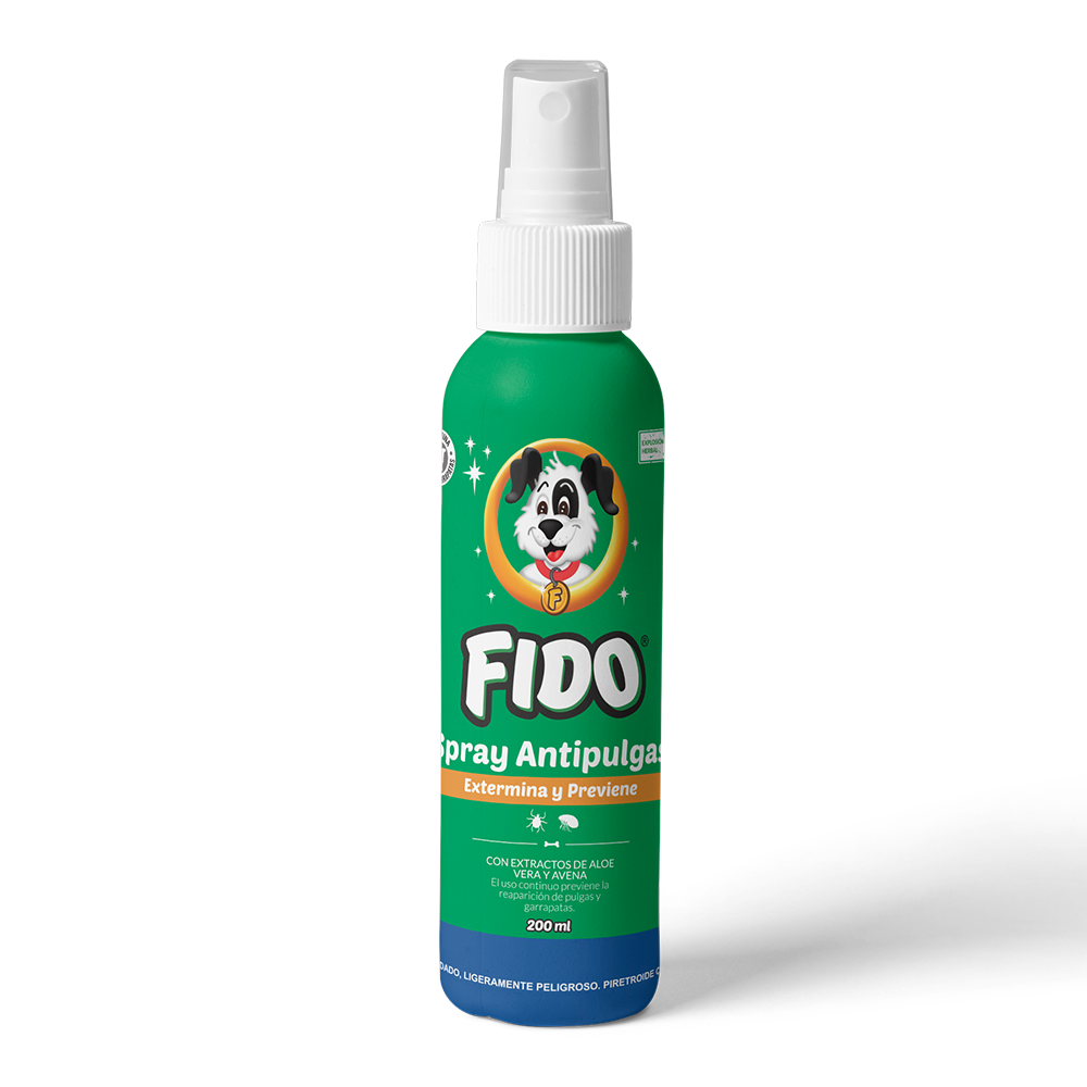 Fido Spray Mata Pulgas, 200 ml.