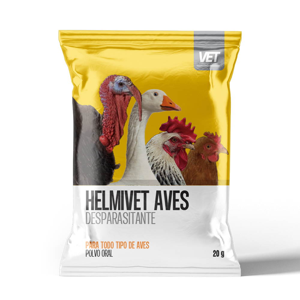 Helmivet Aves, Sobre de 20 g. Dispensador de 25 Sobres