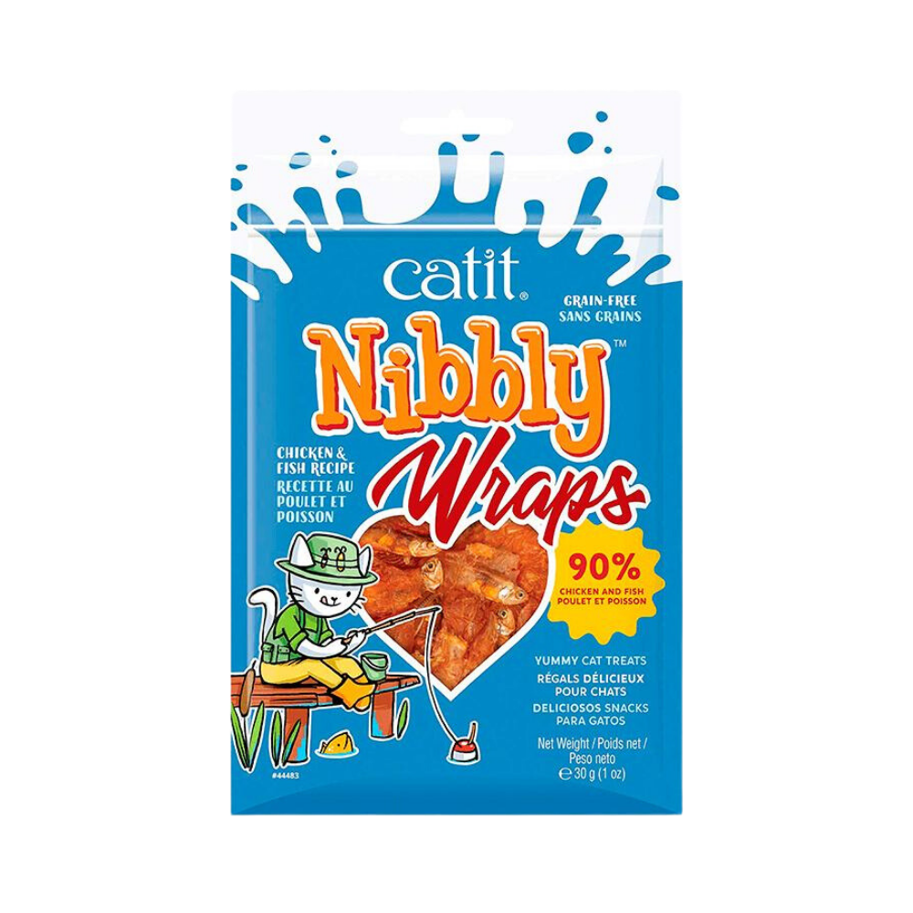 Catit Nibbly Wraps Pollo & Pescado 30 g.