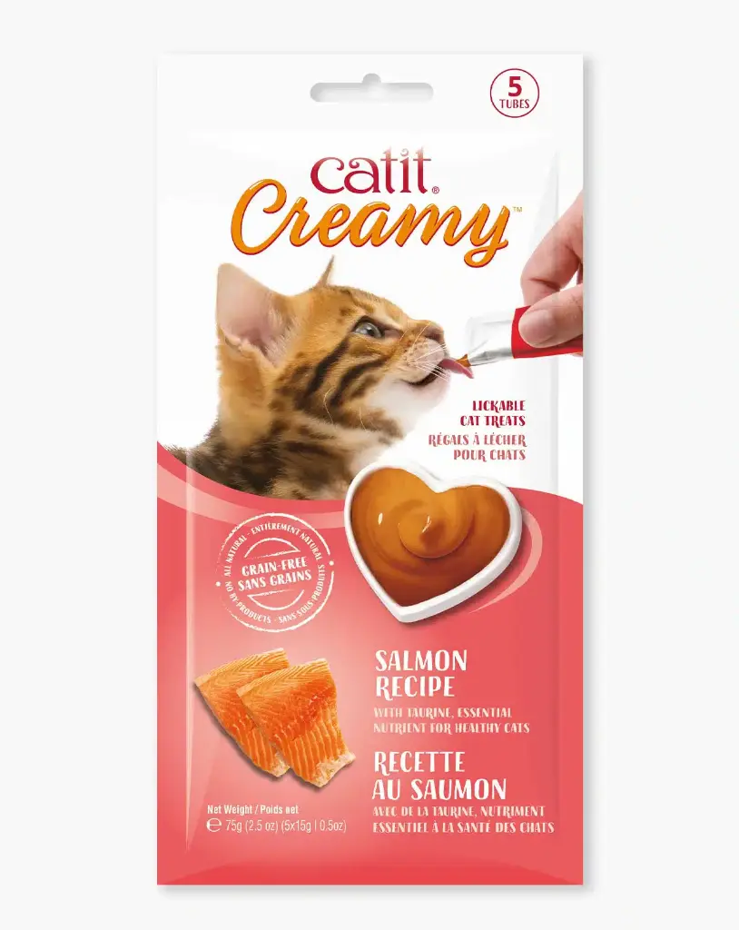 Catit Salmon Cremoso 4 uni. x 10 g.