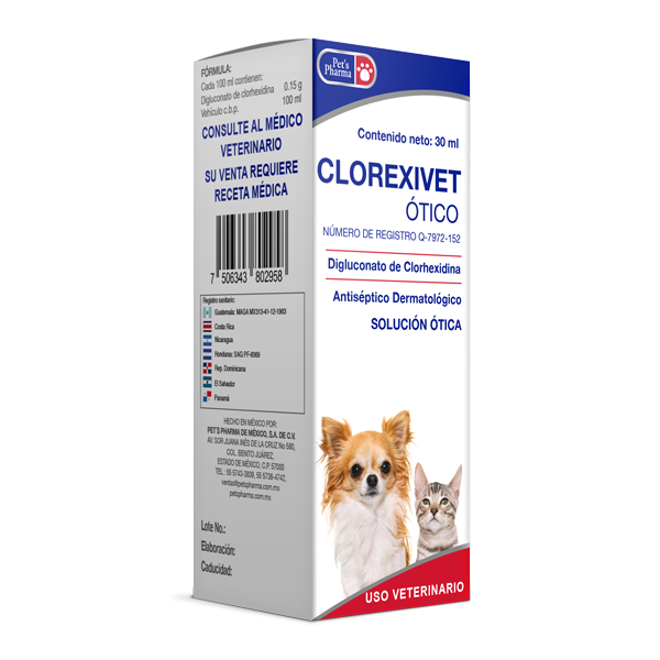 Clorexivet Otico, Frasco 30 ml.
