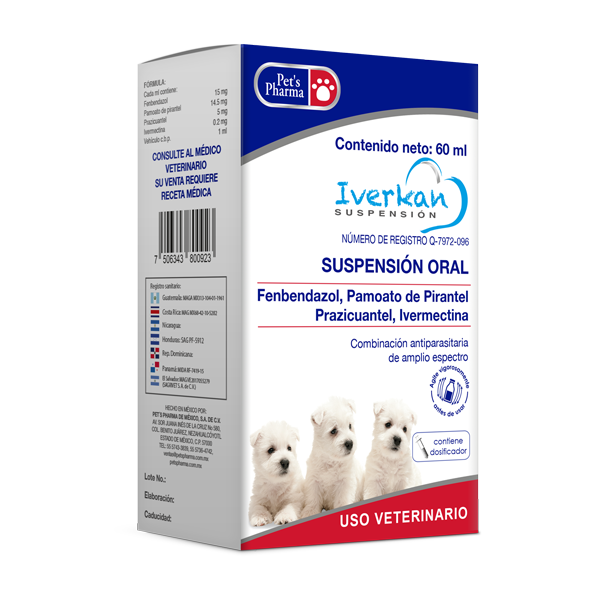 Iverkan Suspension Oral, 60 ml.