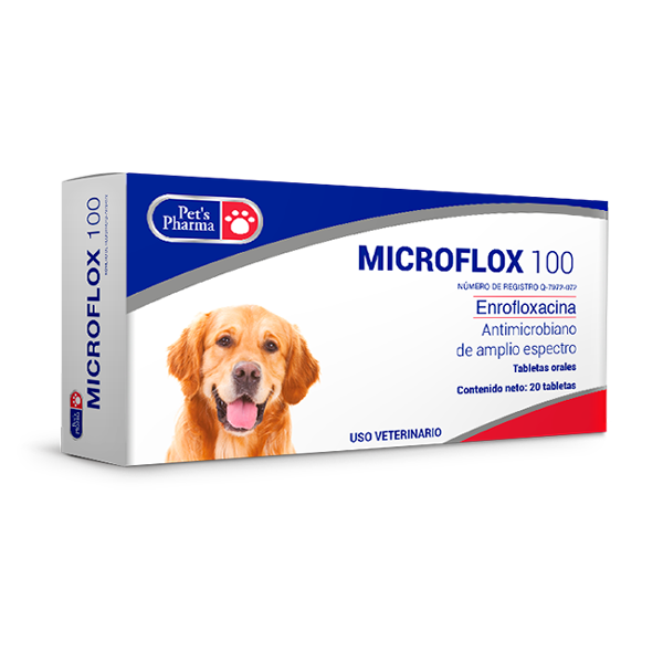 Microflox 100 mg., Caja x 20 Tabletas
