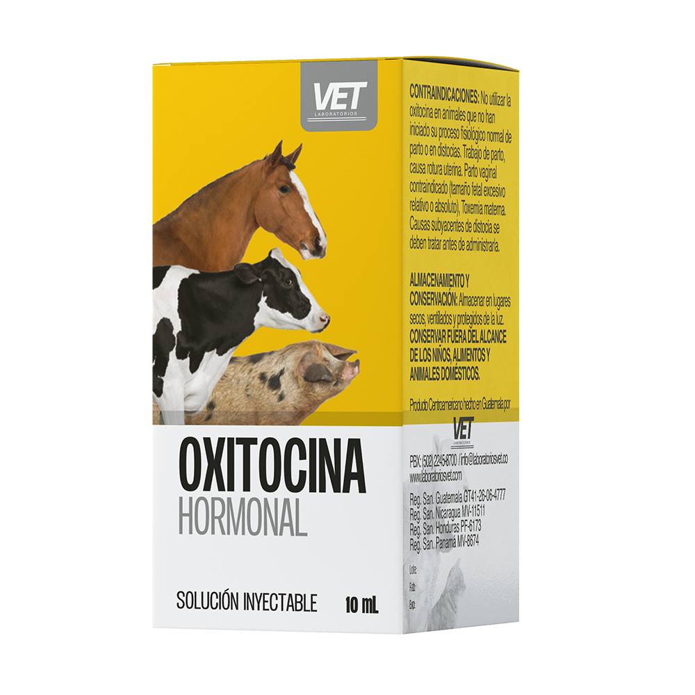 Oxitocina 10 UI Inyectable, 100 ml.