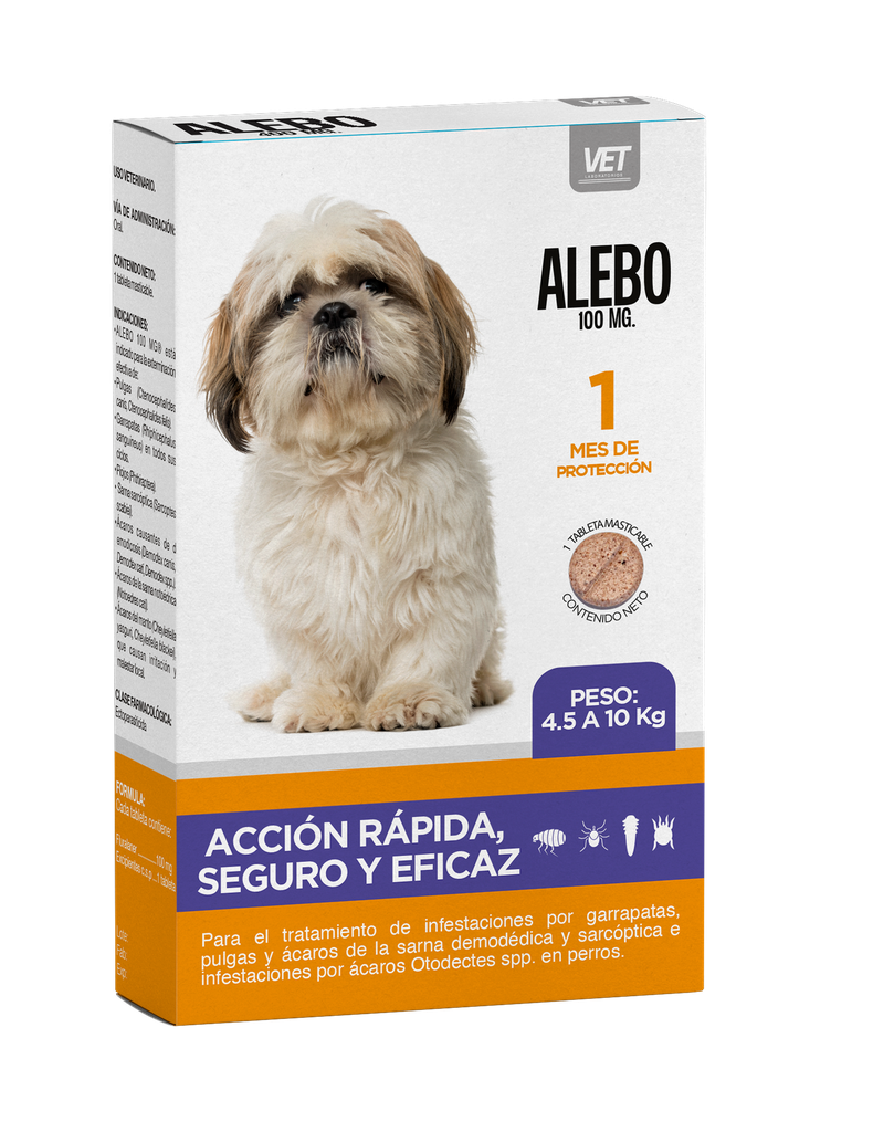 ALEBO de 4.5 - 10 kg.  Protección 1 mes