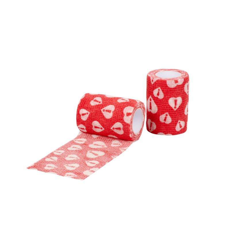 Vendas Chew-Stop 10cm x 4.5m Color Rojo