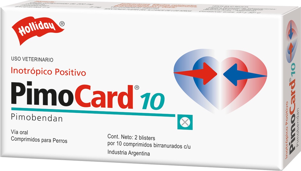 Pimocard 10 * 20 comprimido