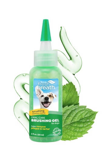[645095-001329] Aliento Fresco Perro Gel Cepillado, 2 fl oz. (59 ml.)