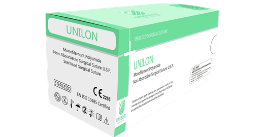 [3D70DX35] Sutura Quirurgica Unilon Monofilamento No Adsorbible USP 0, 12 uds.