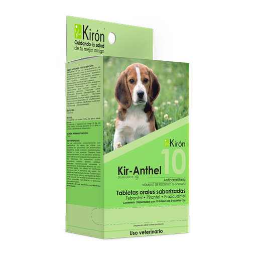 [7-506345-100120] Kir-Anthel 10, Caja Dispensador de 10 Blisters de 2 Tabletas