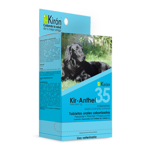 [7-506345-100144] Kir-Anthel 35, Caja Dispensador de 10 Blisters de 1 Tableta