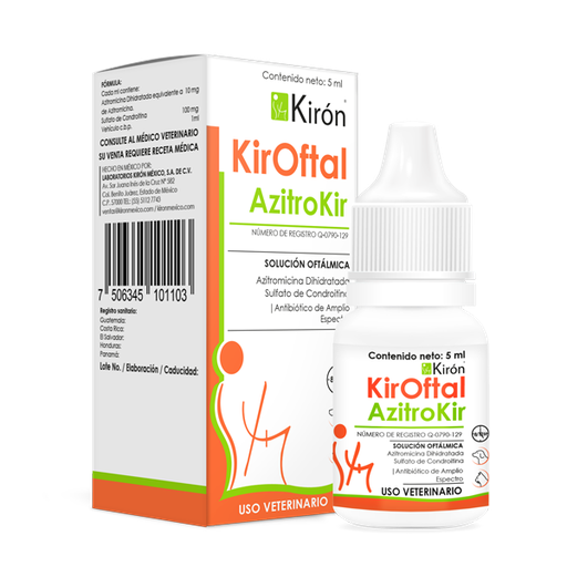 [7-506345-101103] KirOftal AzitroKir, Solucion Oftálmica 5 ml.