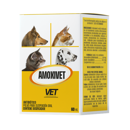 [7-401063-402825] Amoxivet Polvo, 60 ml.