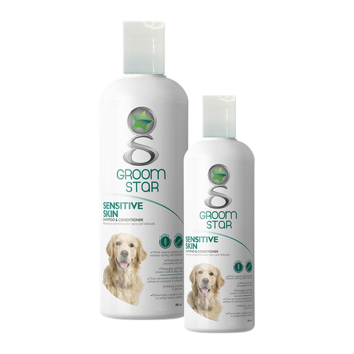 [7-401063-401941] Groom Star Shampoo Avena y Aloe, 480 ml.