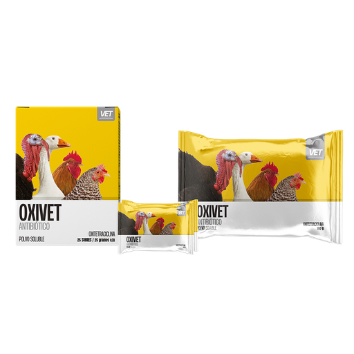 [7-401063-402962] Oxivet Polvo Hidrosoluble Oral, Sobre de 25 g. Dispensador 25 Sobres