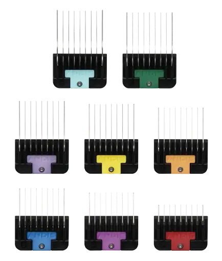 [040102-246258] Andis Set 8 Universal Stainless-Steel Combs