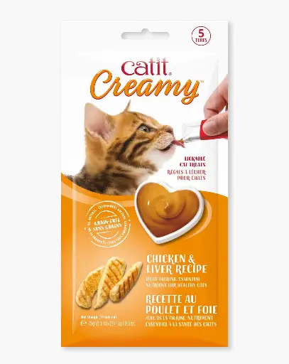 [022517-444511] Catit Pollo Cremoso 4 uni. x 10 g.