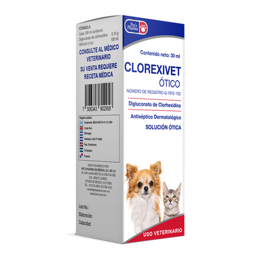 [7-506343-802958] Clorexivet Otico, Frasco 30 ml.