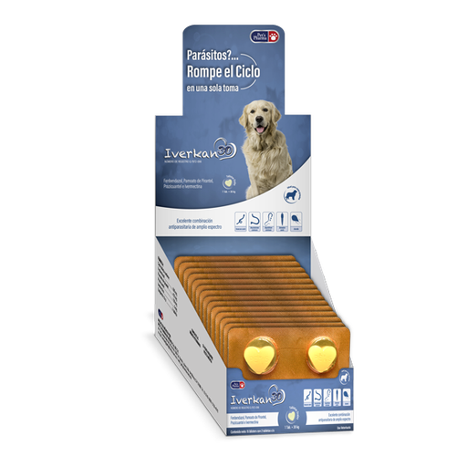 [7-506343-800954] Iverkan-30 Exhibidor, 15 Blisters x 2 Tabletas