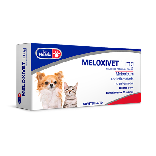 [7-506343-800015] Meloxivet 1 mg., Caja x 30 Tabletas